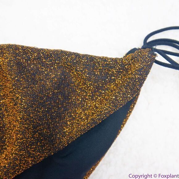 NEW It's Now Cool Gathered Tie Pant bikini Lurex, M - Picture 10 of 12